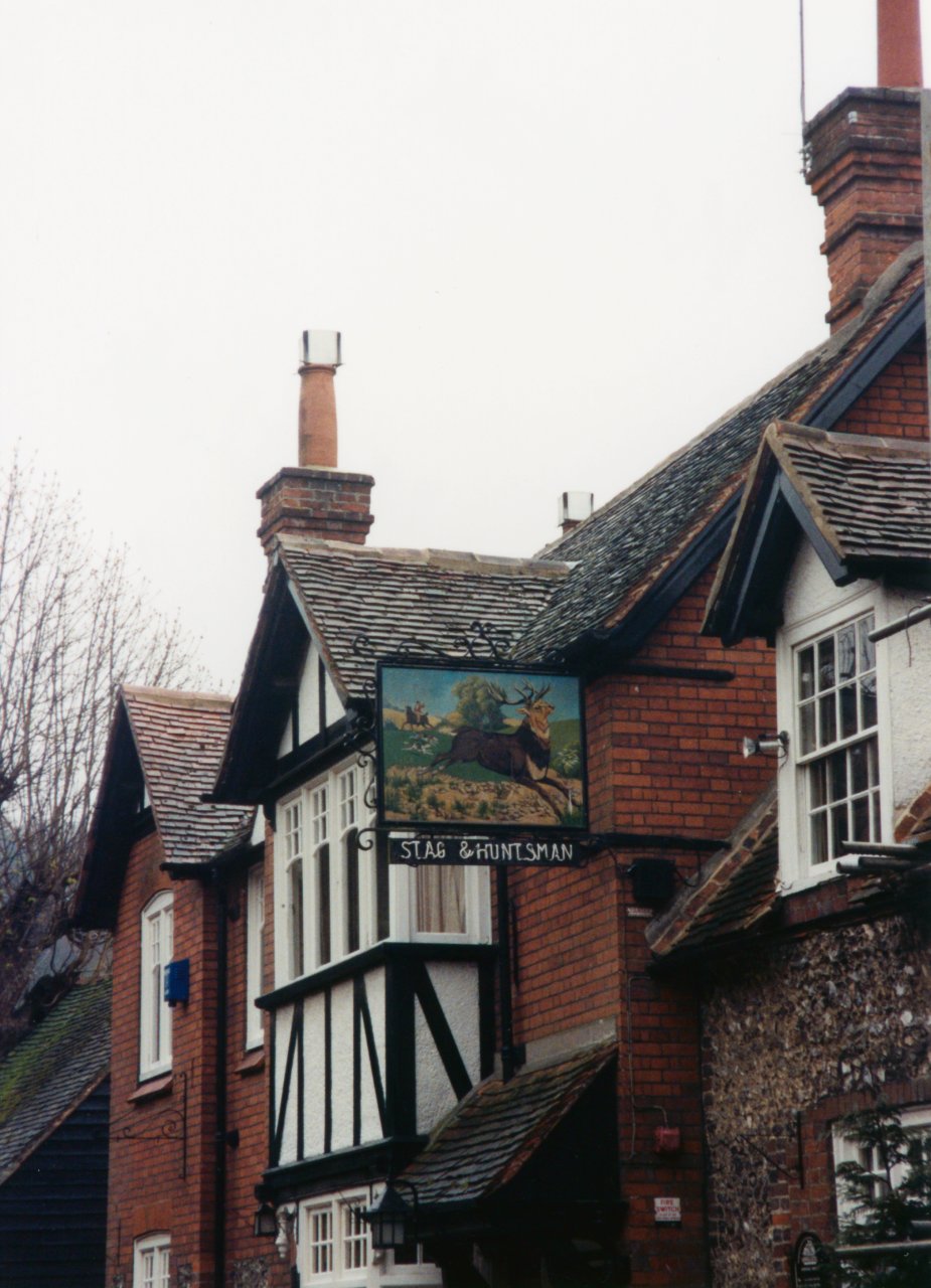 MandA to England and Wales 1992- last night at Stag and Huntsman in Hambledon